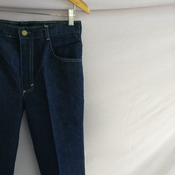 Vintage 90s Highrise Classic Straight Leg jean w31 +MEASUREMENT Rigid denim - Picture 2 of 12